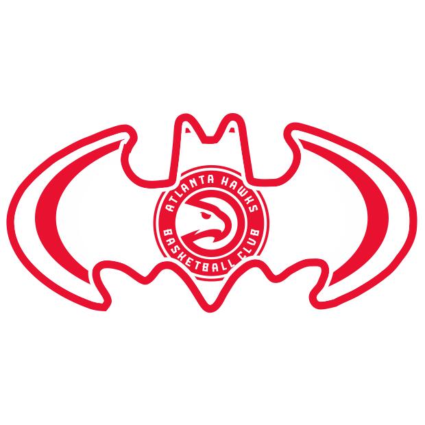 Atlanta Hawks Batman Logo DIY iron on transfer (heat transfer)